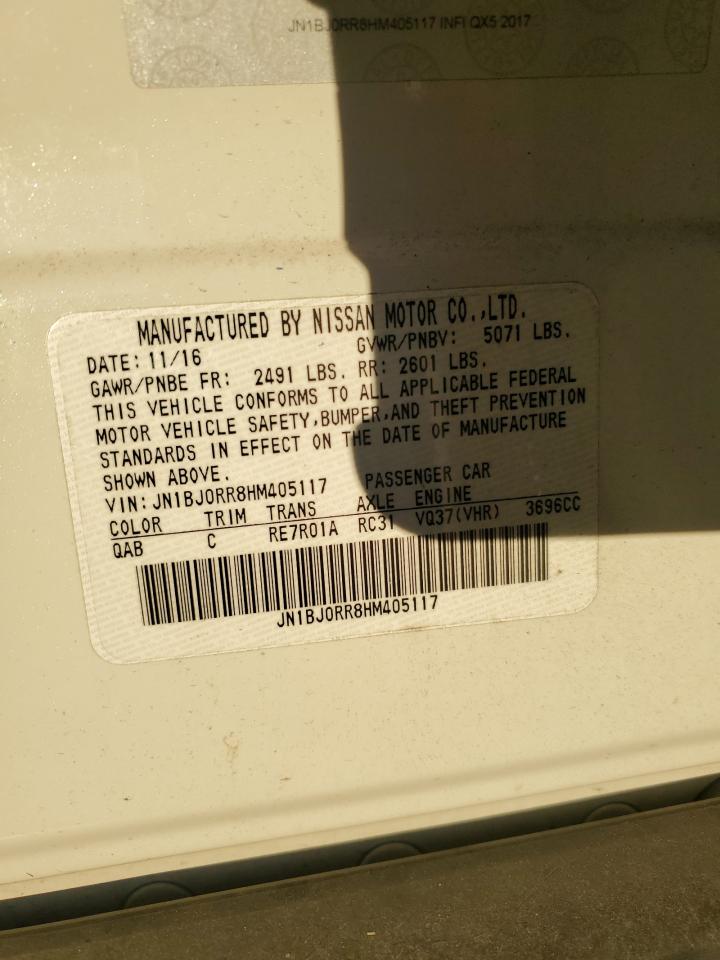 2017 Infiniti Qx50 VIN: JN1BJ0RR8HM405117 Lot: 90964255