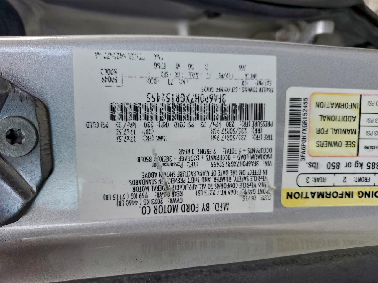 2016 Ford Fusion Se VIN: 3FA6P0H7XGR152455 Lot: 93440035