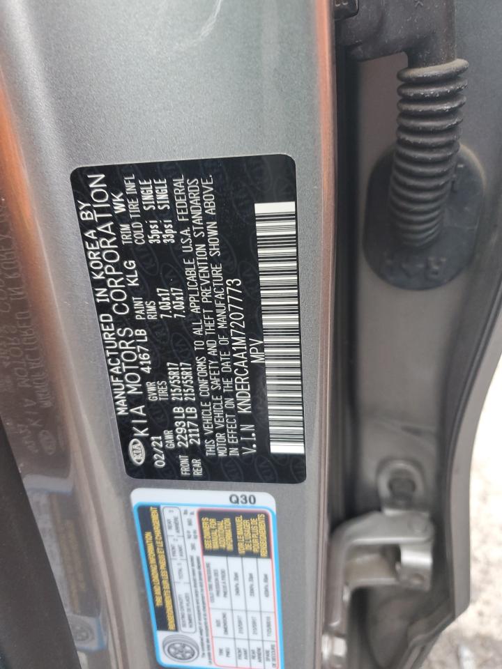 2021 Kia Seltos Ex VIN: KNDERCAA1M7207773 Lot: 91225035