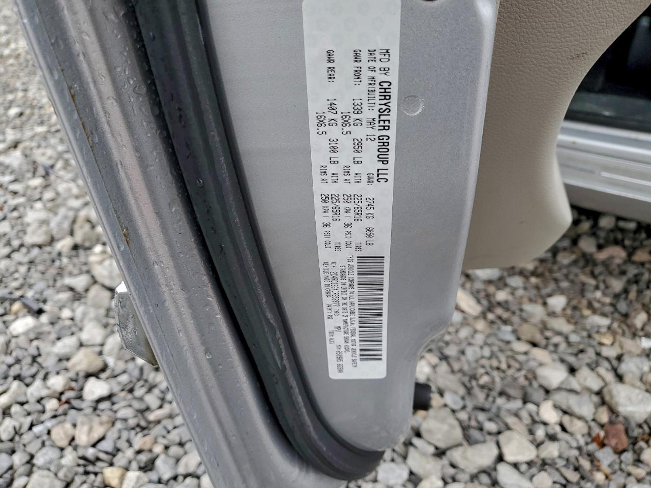 2012 Chrysler Town & Country Touring VIN: 2C4RC1BG4CR352877 Lot: 93567235