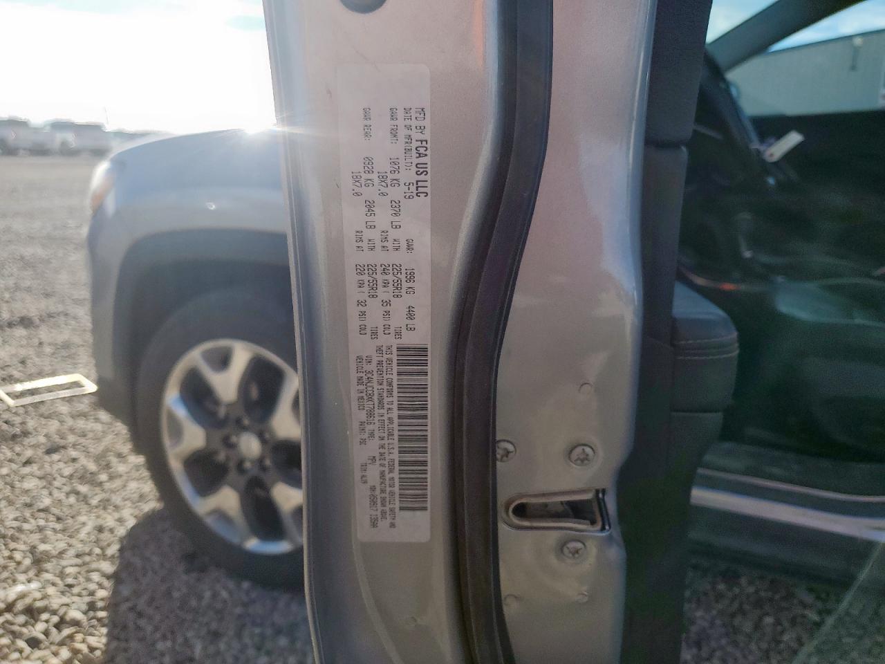 2019 Jeep Compass Limited VIN: 3C4NJCCBXKT788616 Lot: 93014405