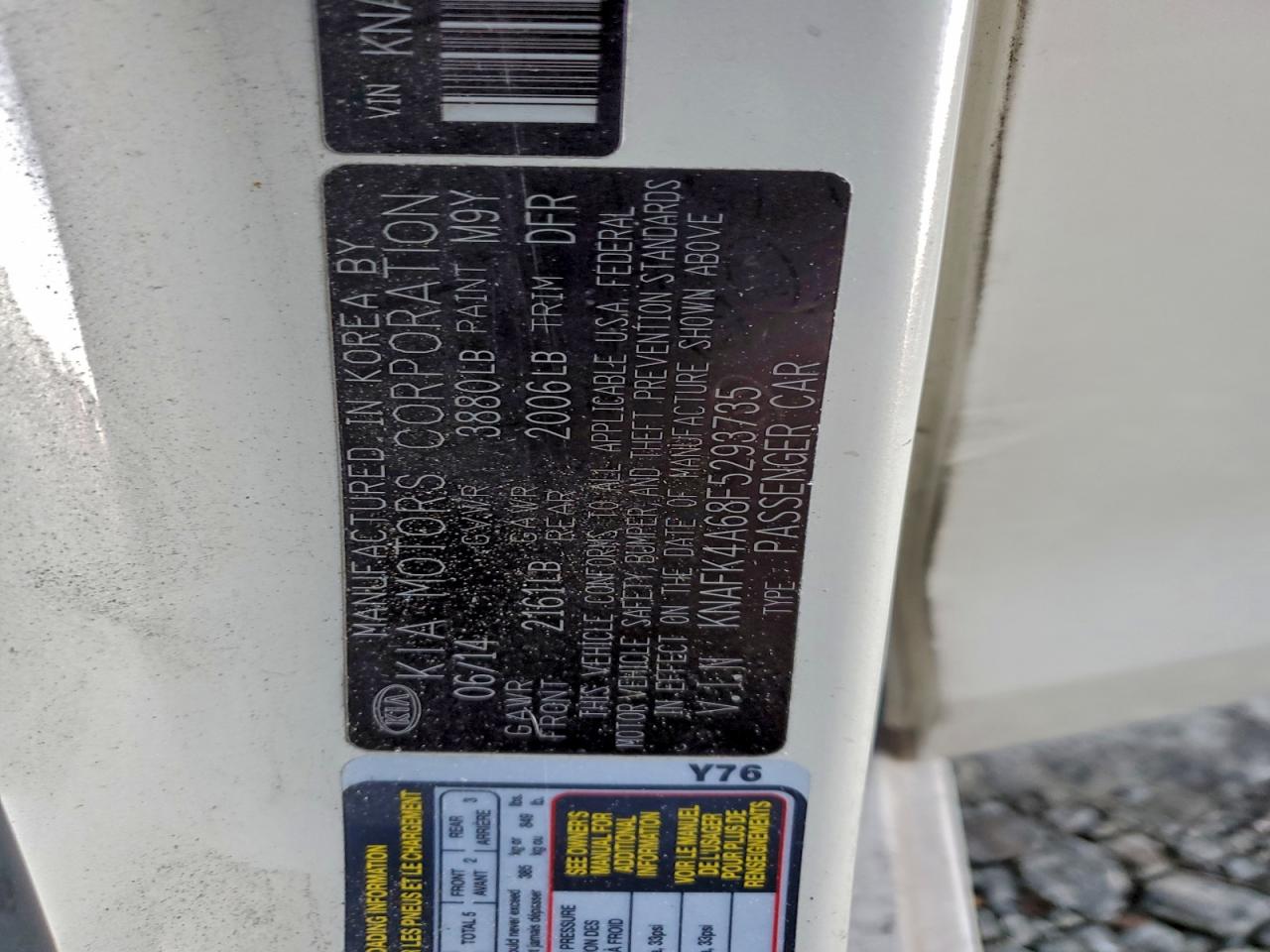 2015 Kia Forte Lx VIN: KNAFK4A68F5293735 Lot: 94315985