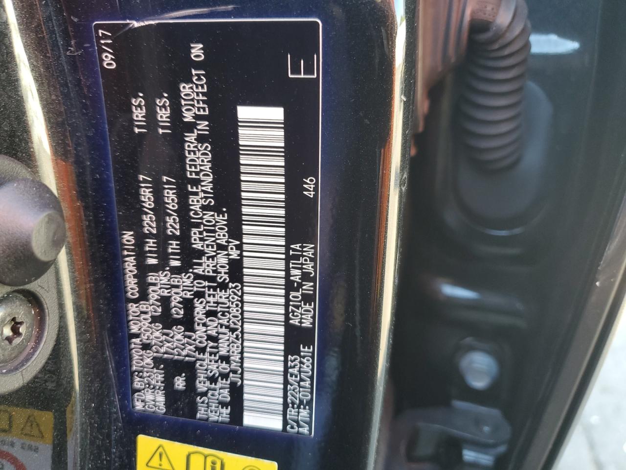 2018 Lexus Nx 300 Base VIN: JTJYARBZ5J2085923 Lot: 92927255