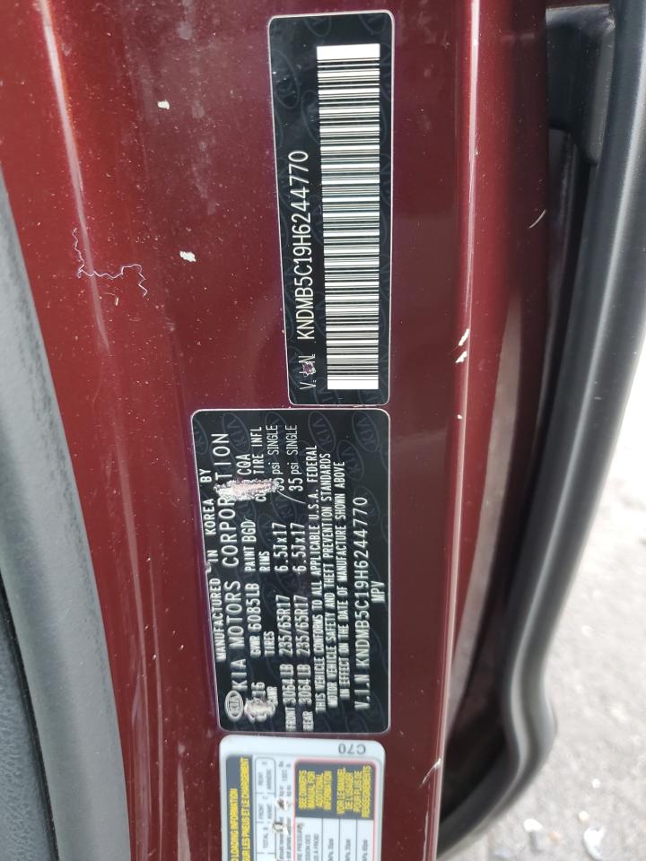 2017 Kia Sedona Lx VIN: KNDMB5C19H6244770 Lot: 92035285