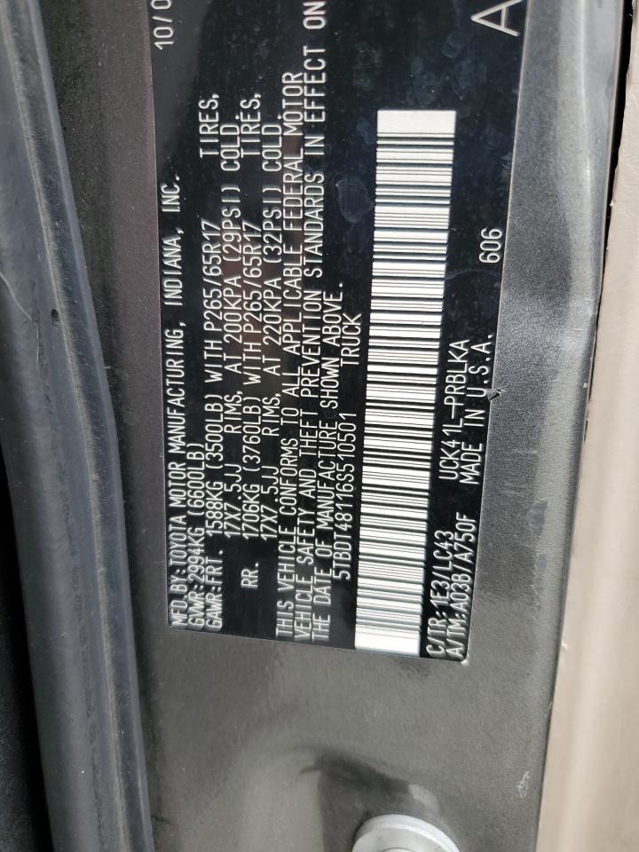 2006 Toyota Tundra Double Cab Limited VIN: 5TBDT48116S510501 Lot: 93334995