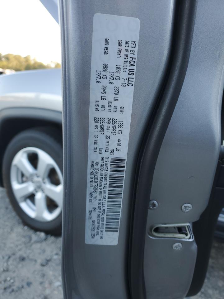 2019 Jeep Compass Latitude VIN: 3C4NJCBB3KT851587 Lot: 92249835