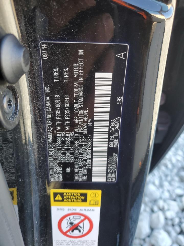 2015 Lexus Rx 350 Base VIN: 2T2BK1BA9FC280817 Lot: 92089455