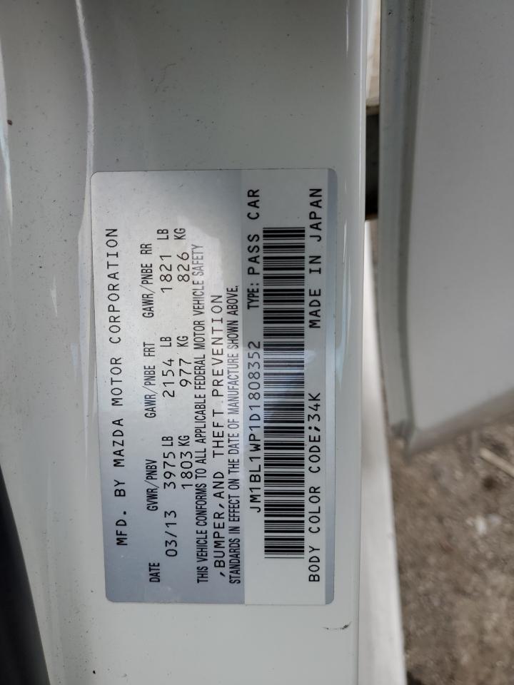 2013 Mazda 3 I VIN: JM1BL1WP1D1808352 Lot: 91470905