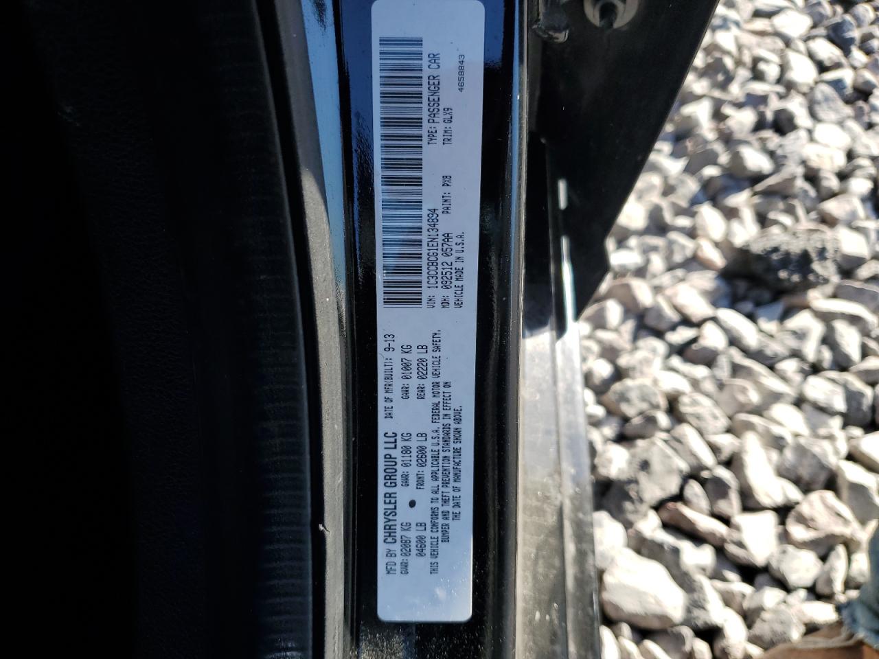 2014 Chrysler 200 Limited VIN: 1C3CCBCG1EN134894 Lot: 90986445