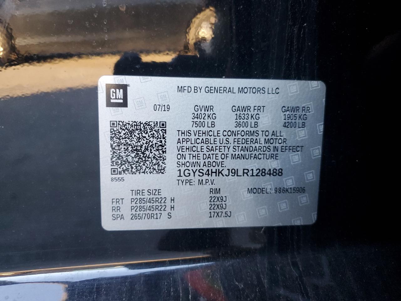 2020 Cadillac Escalade Esv Luxury VIN: 1GYS4HKJ9LR128488 Lot: 91516555