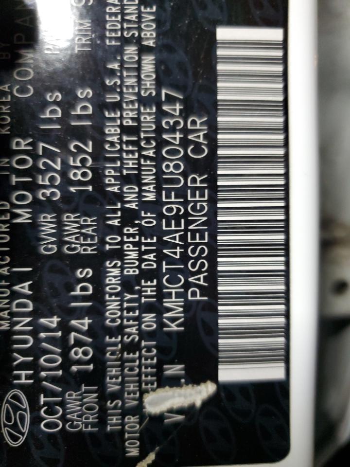 2015 Hyundai Accent Gls VIN: 804347 Lot: 93982145