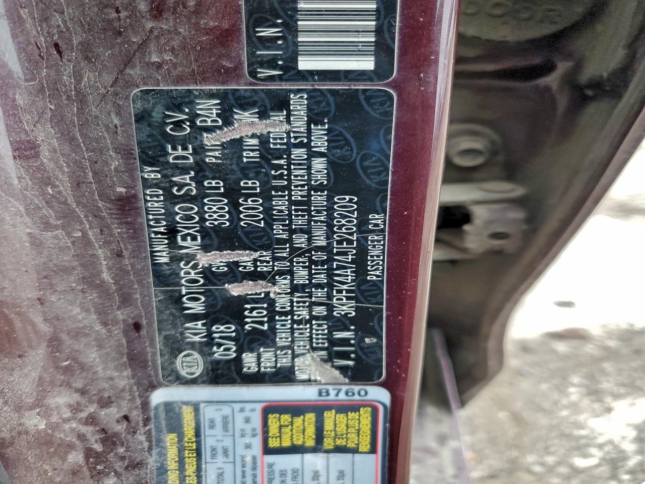 2018 Kia Forte Lx VIN: 3KPFK4A74JE268209 Lot: 91287415