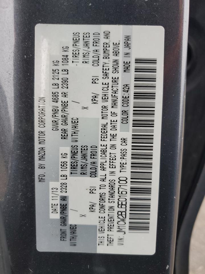 2014 Mazda 5 Sport VIN: JM1CW2BL6E0167100 Lot: 93736625