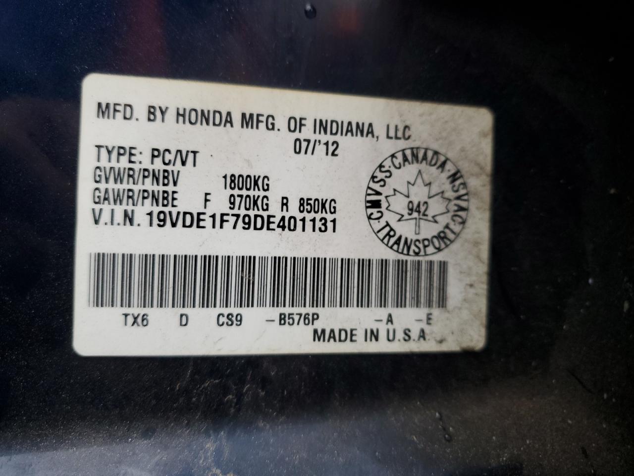 2013 Acura Ilx 20 Tech VIN: 19VDE1F79DE401131 Lot: 91864735