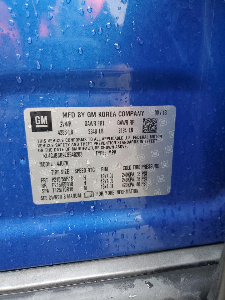 2014 Buick Encore Convenience VIN: KL4CJBSB9EB548203 Lot: 93399135