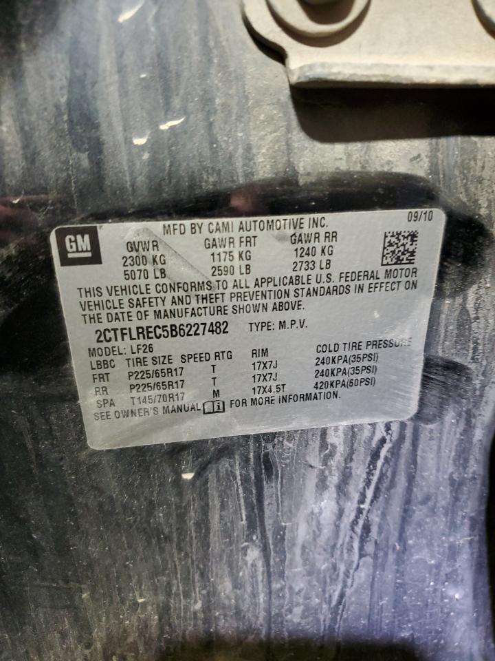 2011 GMC Terrain Sle VIN: 2CTFLREC5B6227482 Lot: 92598575