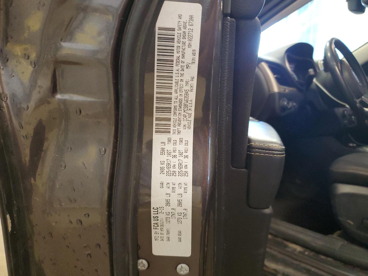 2015 Jeep Cherokee Latitude VIN: 1C4PJMCS8FW635845 Lot: 92516405