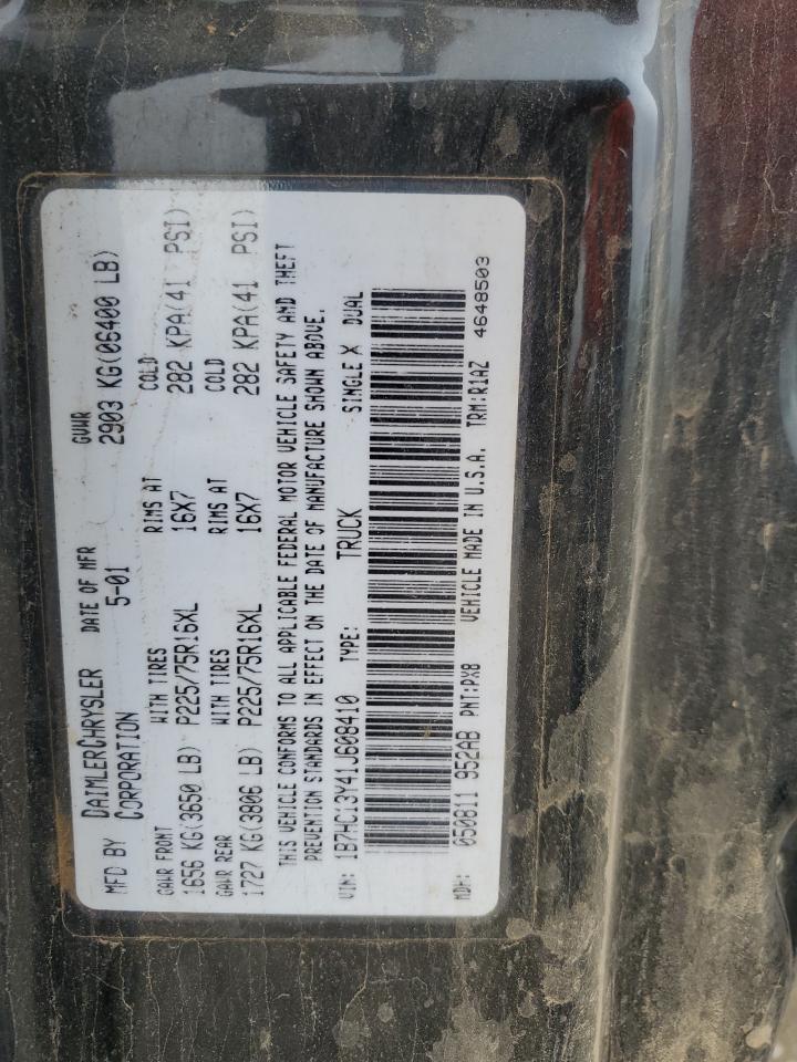 2001 Dodge Ram 1500 VIN: 1B7HC13Y41J608410 Lot: 91480565