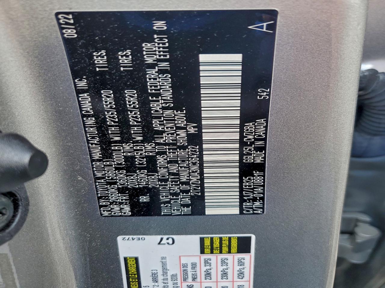 2022 Lexus Rx 350 F Sport VIN: 2T2YZMDA3NC364232 Lot: 94088125