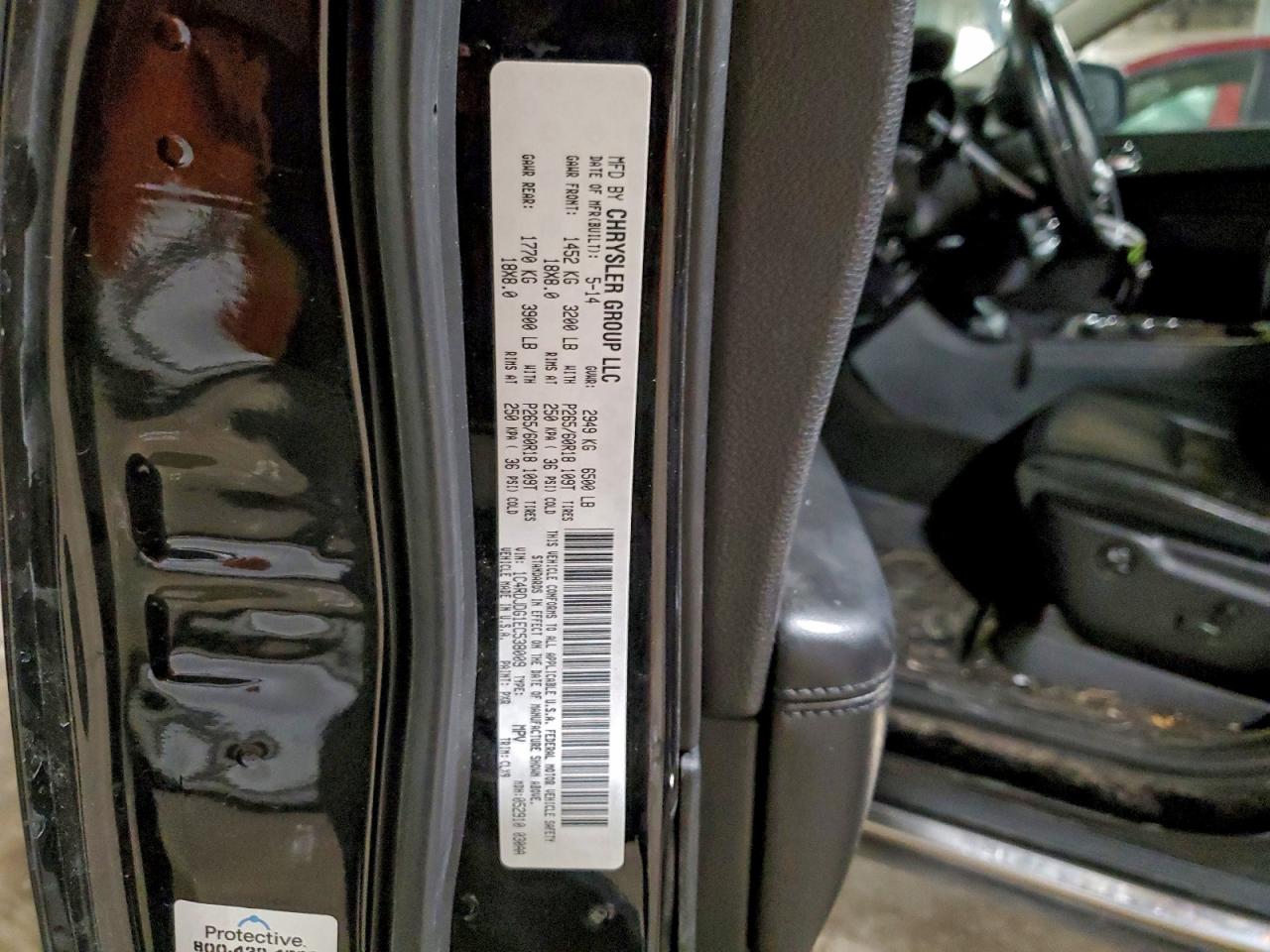 2014 Dodge Durango Limited VIN: 1C4RDJDG1EC538009 Lot: 93922015