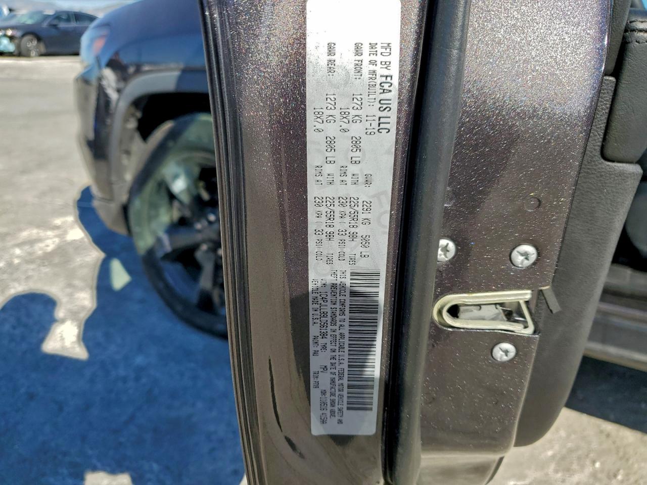 2020 Jeep Cherokee Latitude Plus VIN: 1C4PJLLB9LD561384 Lot: 93778445