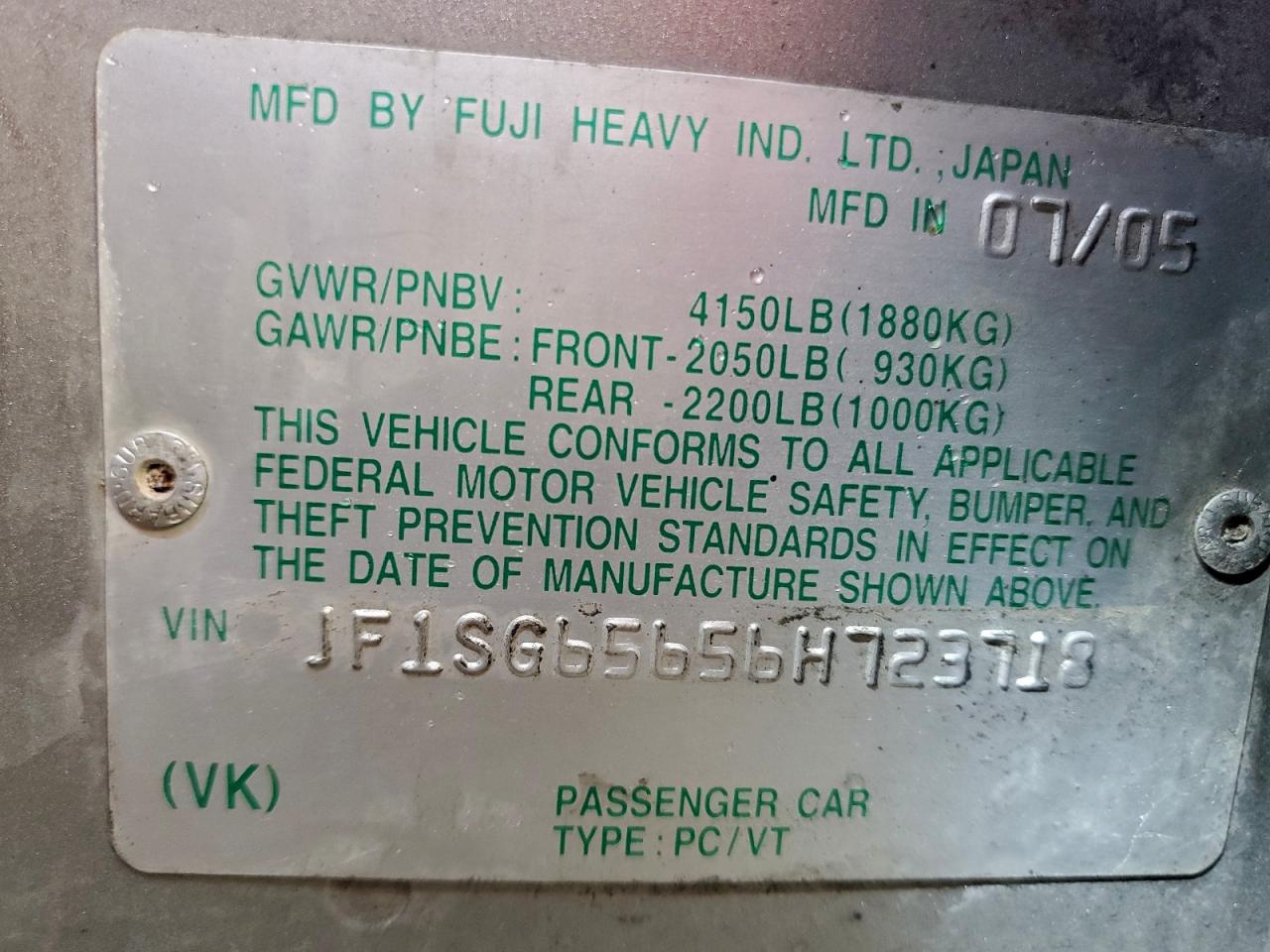 2006 Subaru Forester 2.5X Premium VIN: JF1SG65656H723718 Lot: 93422035