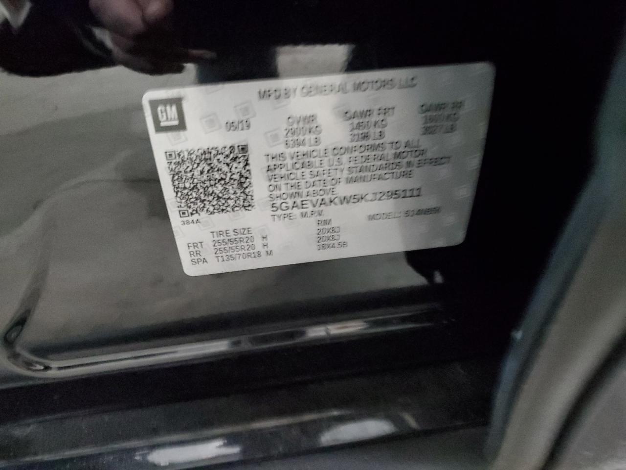 2019 Buick Enclave Essence VIN: 5GAEVAKW5KJ295111 Lot: 92496915