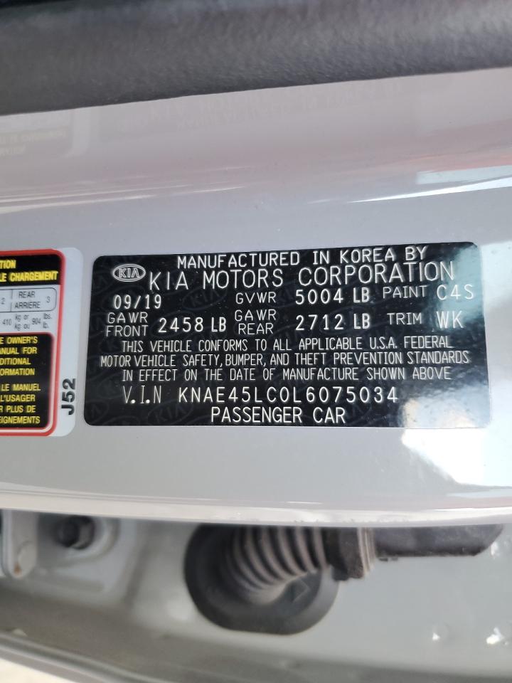 2020 Kia Stinger Gt1 VIN: KNAE45LC0L6075034 Lot: 92387225