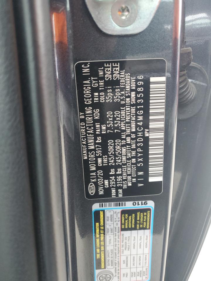 2021 Kia Telluride Ex VIN: 5XYP3DHC4MG135896 Lot: 93373345