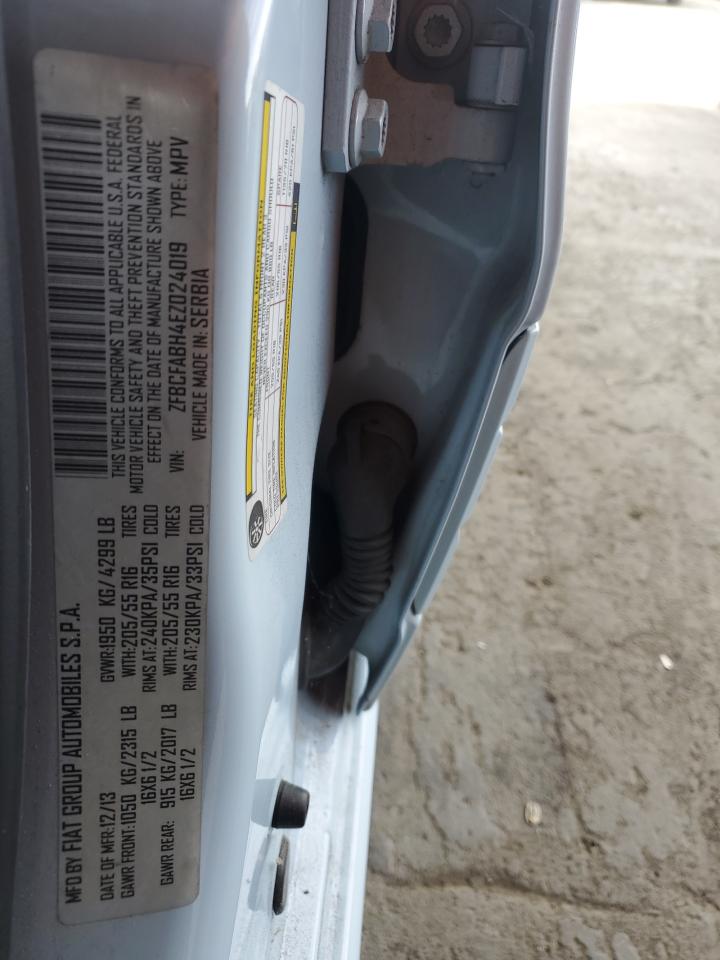 2014 Fiat 500L Easy VIN: ZFBCFABH4EZ024019 Lot: 91057635