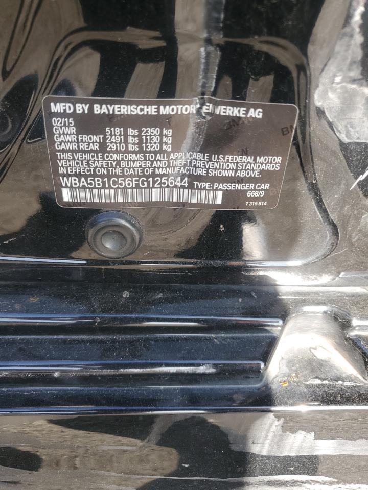 2015 BMW 535 I VIN: WBA5B1C56FG125644 Lot: 91129895