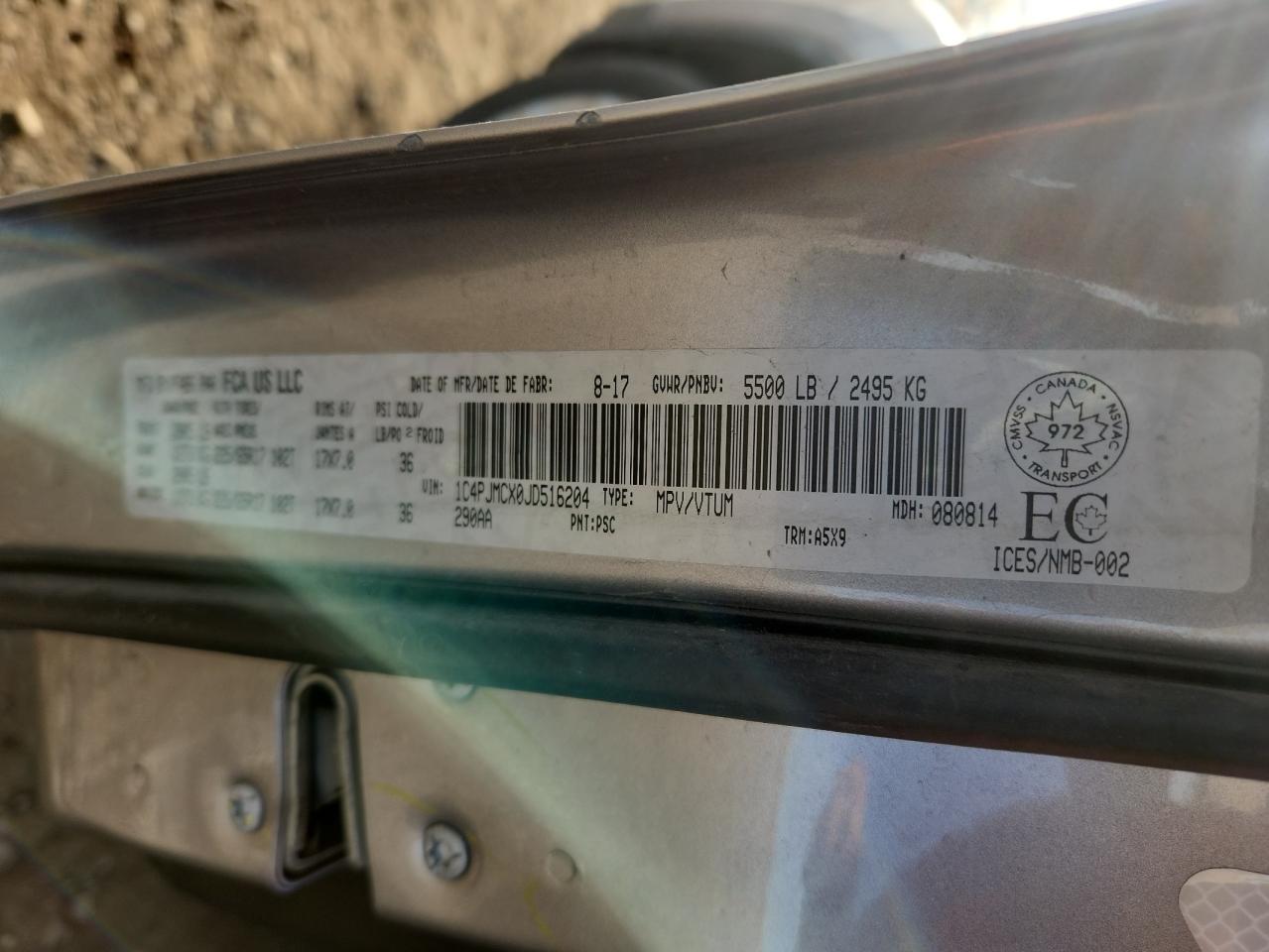 2018 Jeep Cherokee Latitude VIN: 1C4PJMCX0JD516204 Lot: 92529375