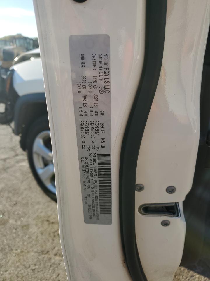 2020 Jeep Compass Latitude VIN: 3C4NJCBB9LT205777 Lot: 91037255