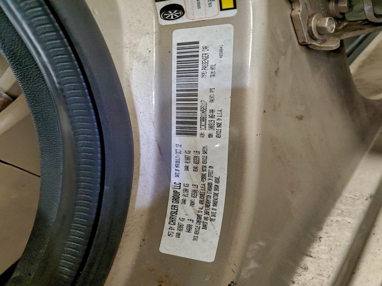 2013 Chrysler 200 Touring VIN: 1C3CCBBB1DN585117 Lot: 94519855