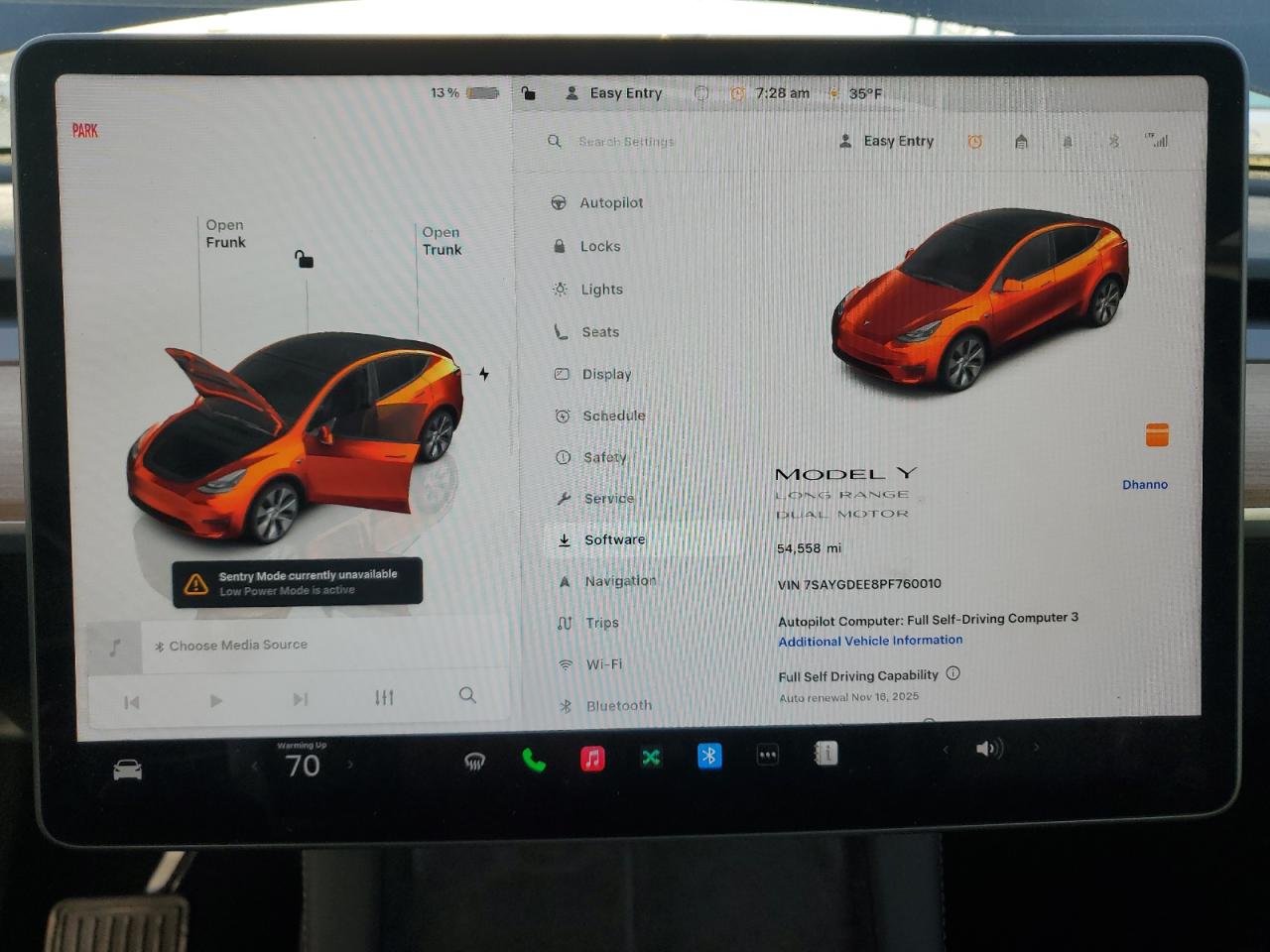 2023 Tesla Model Y VIN: 7SAYGDEE8PF760010 Lot: 91577905