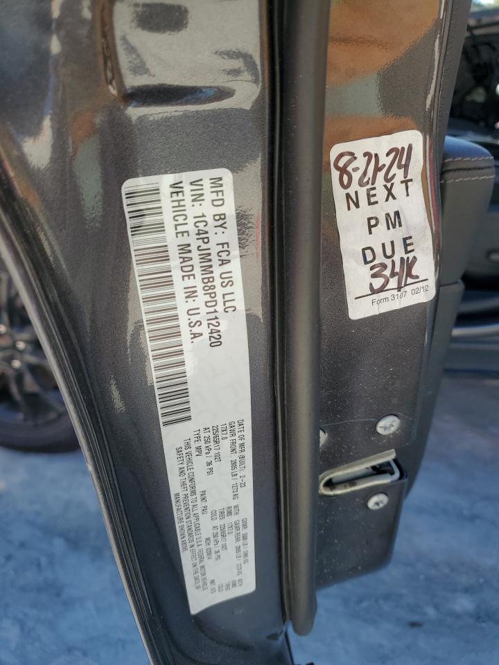 2023 Jeep Cherokee Altitude Lux VIN: 1C4PJMMB8PD112420 Lot: 91061195