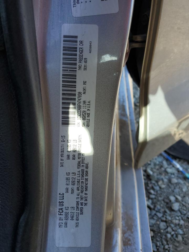 2015 Chrysler 200 Limited VIN: 1C3CCCAB8FN747030 Lot: 91201455