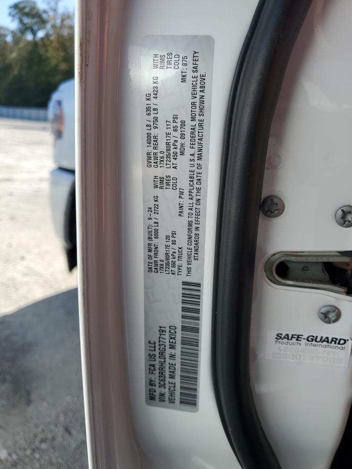 2024 Ram 3500 Big Horn VIN: 3C63RRHL0RG377191 Lot: 91698115