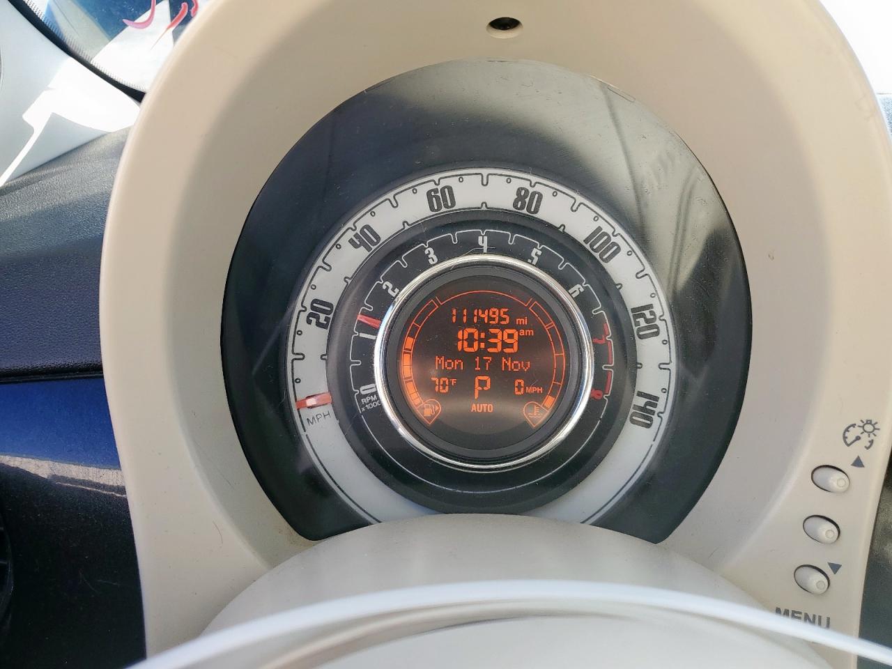 2013 Fiat 500 Lounge VIN: 3C3CFFCR4DT739510 Lot: 93060435