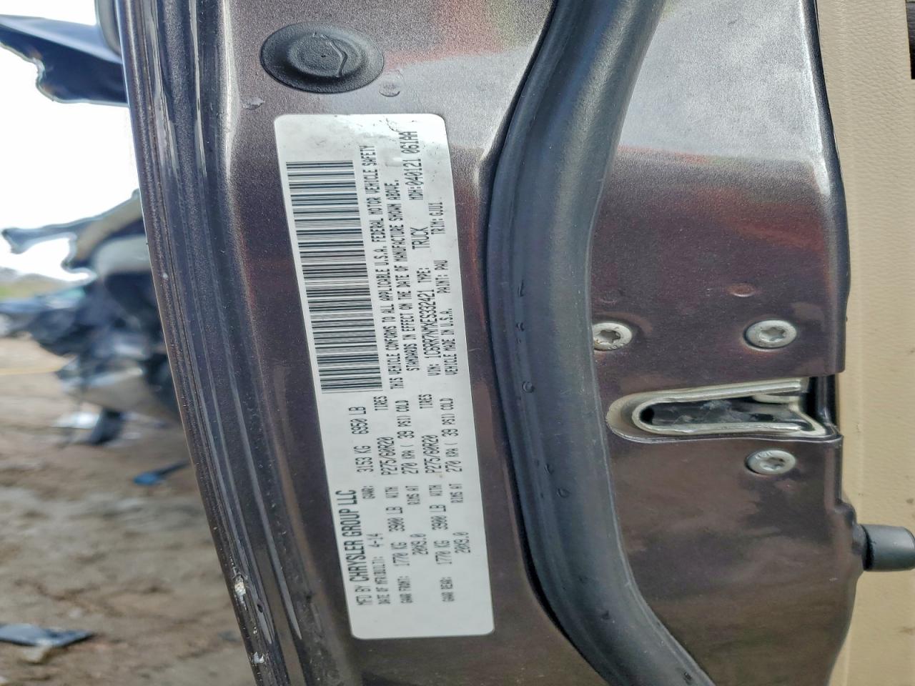 2014 Ram 1500 Laramie VIN: 1C6RR7NMXES332421 Lot: 93703095