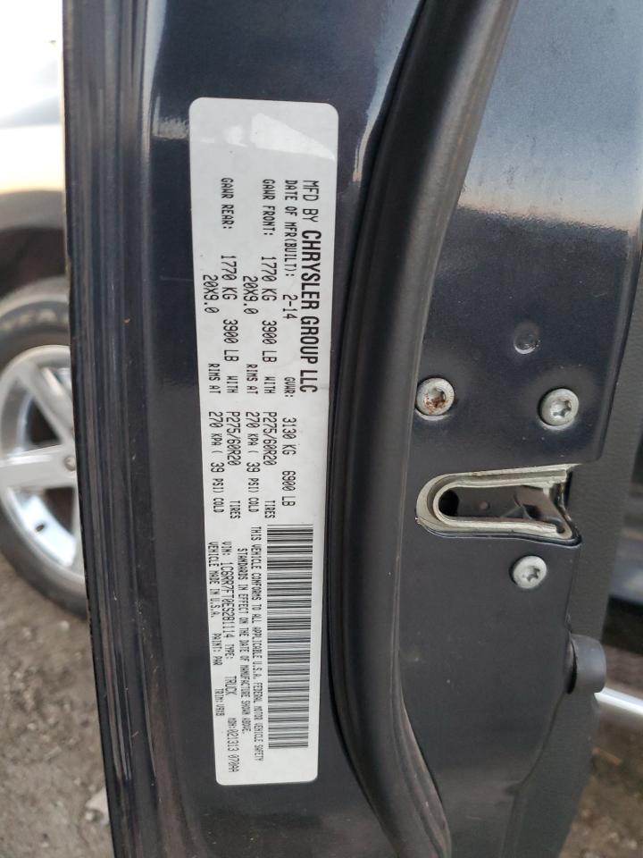 2014 Ram 1500 St VIN: 1C6RR7FT0ES281114 Lot: 92369885