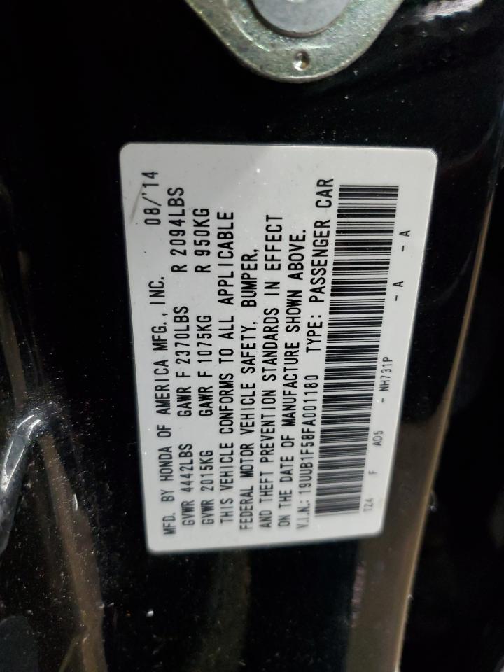 2015 Acura Tlx Tech VIN: 19UUB1F58FA001180 Lot: 92089945