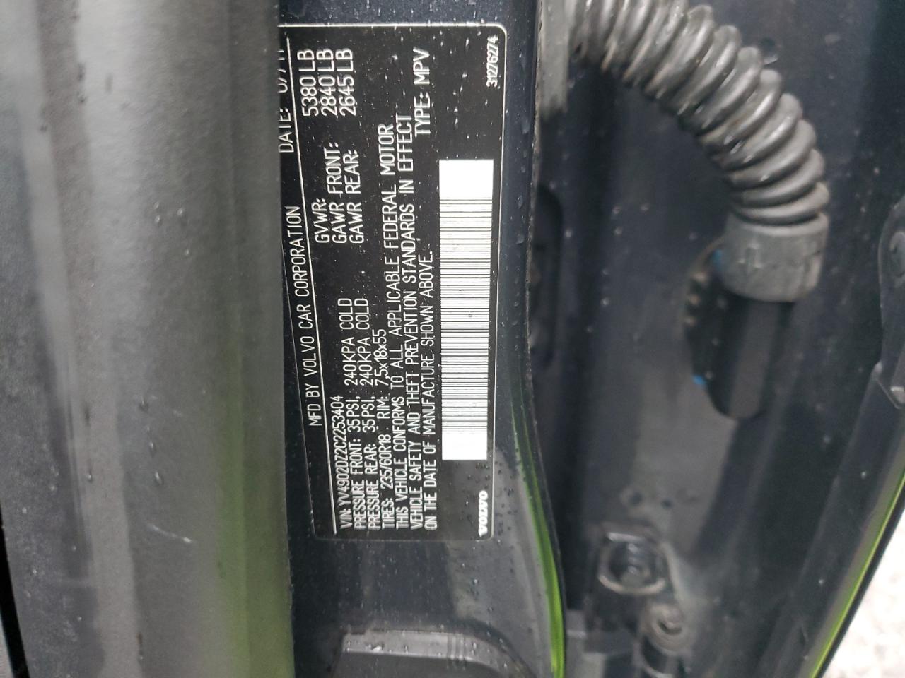 2012 Volvo Xc60 T6 VIN: YV4902DZ2C2253404 Lot: 93308115