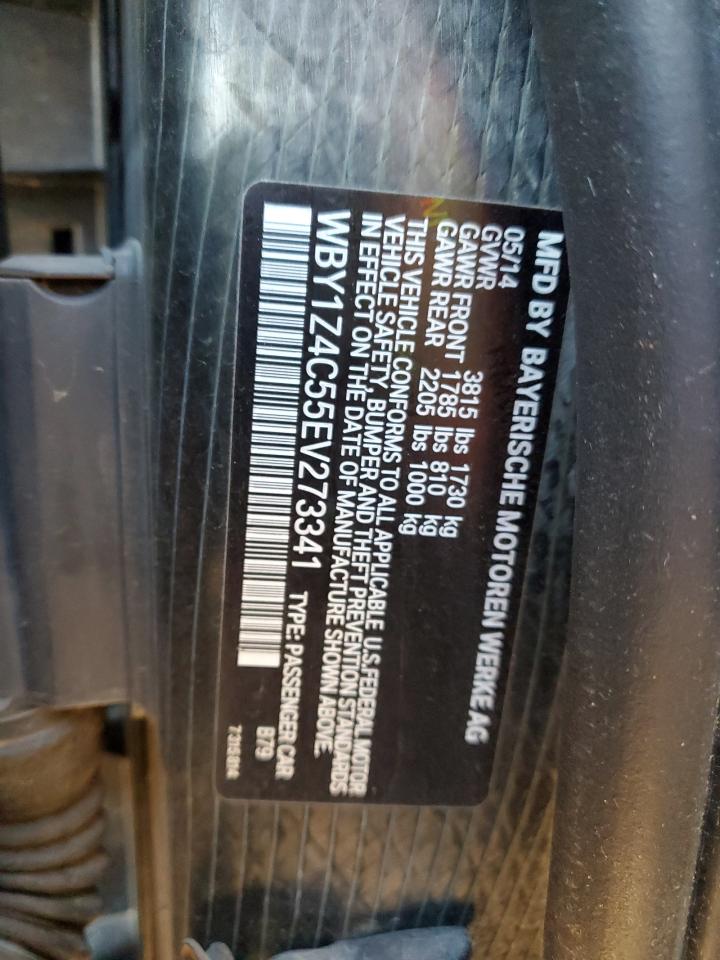 2014 BMW I3 Rex VIN: WBY1Z4C55EV273341 Lot: 92005465