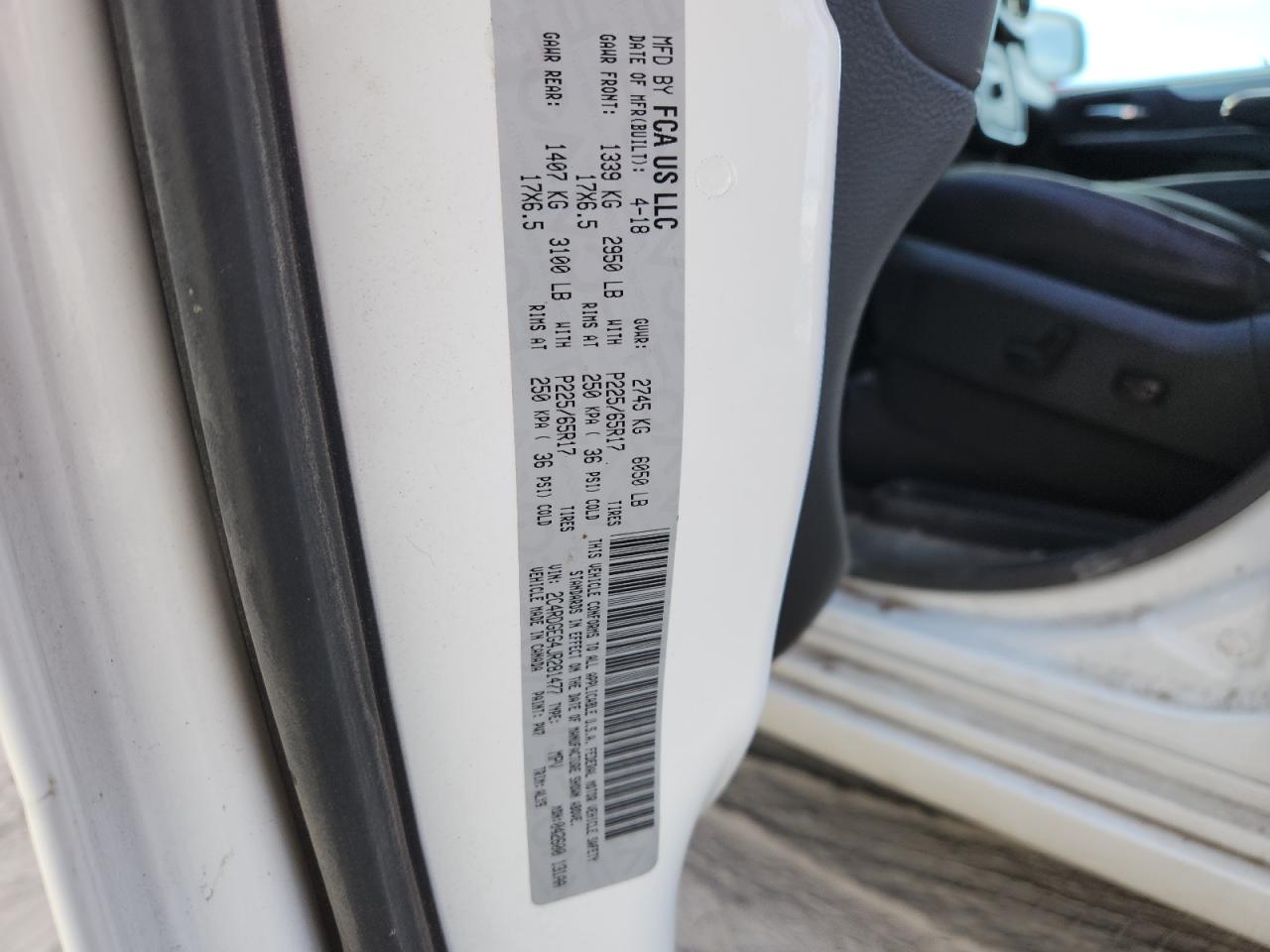 2018 Dodge Grand Caravan Gt VIN: 2C4RDGEG4JR281477 Lot: 92406595