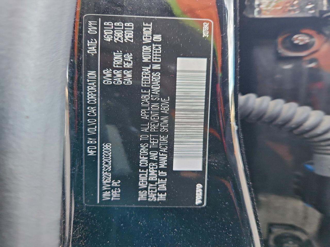 2012 Volvo S60 T5 VIN: YV1622FS2C2032086 Lot: 93933235