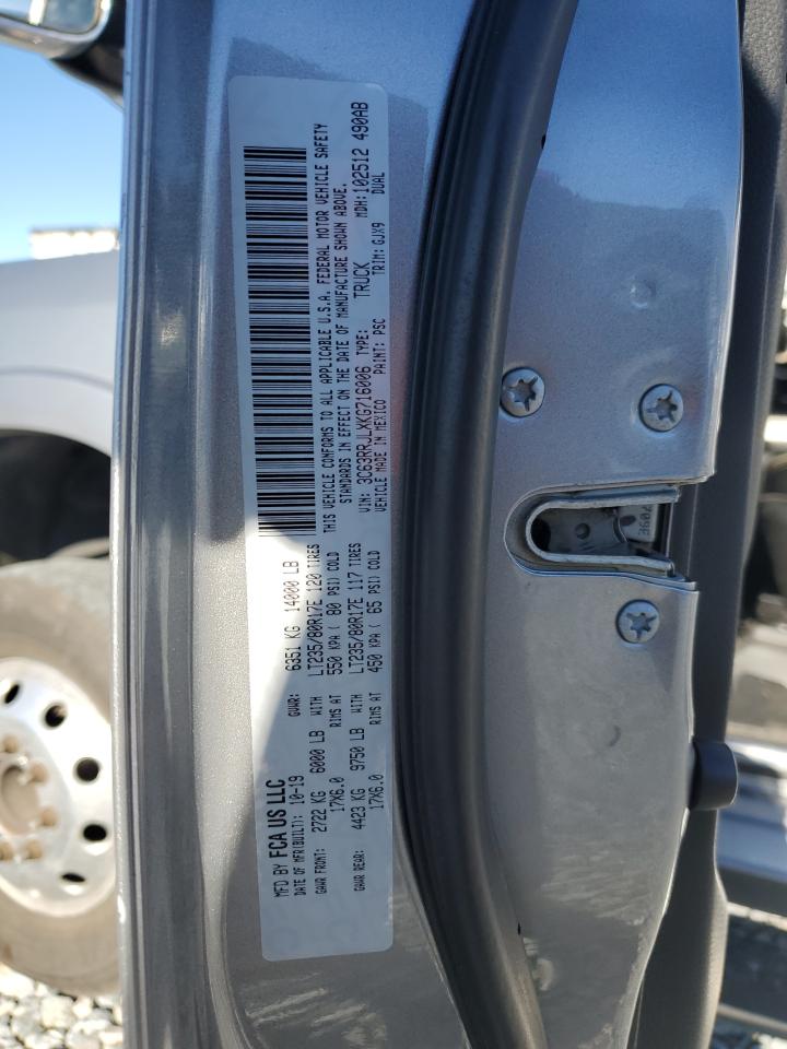 2019 Ram 3500 Laramie VIN: 3C63RRJLXKG716006 Lot: 91995455