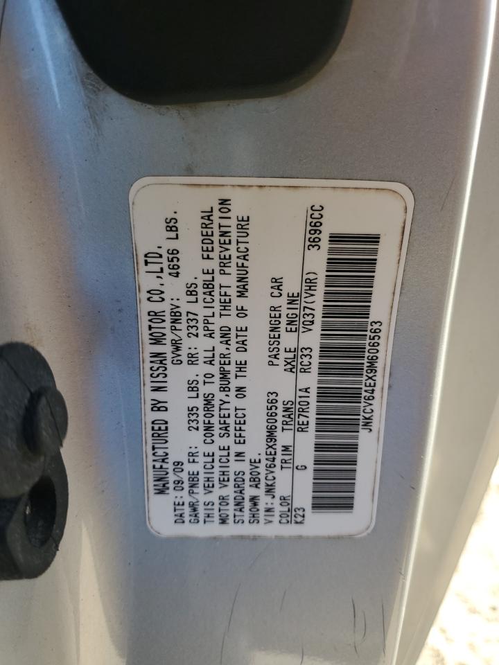 2009 Infiniti G37 Base VIN: JNKCV64EX9M606563 Lot: 93069665