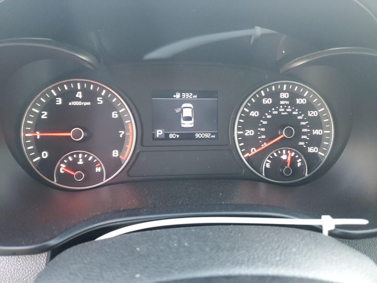 2020 Kia Optima Lx VIN: 5XXGT4L37LG405357 Lot: 92344455