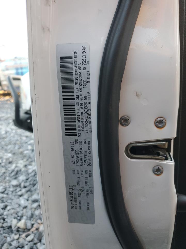 2016 Ram 3500 Laramie VIN: 3C63RRJL1GG339606 Lot: 92123355